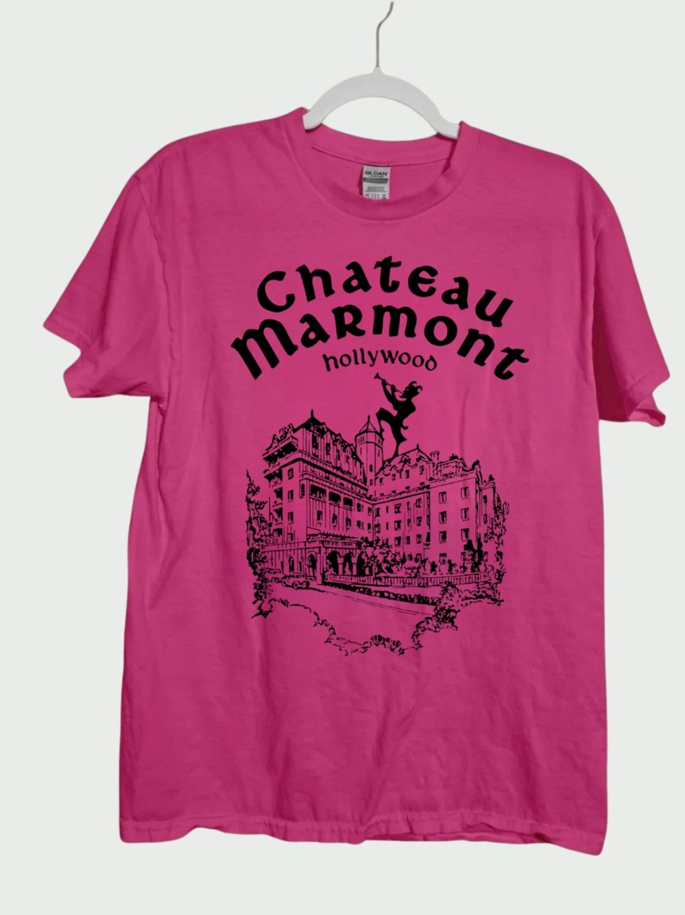 Hollywood Chateau Marmont Graphic Tee - Pink